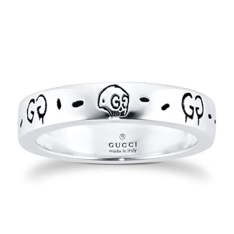 womens silver gucci striped ring|Gucci ghost ring in silver.